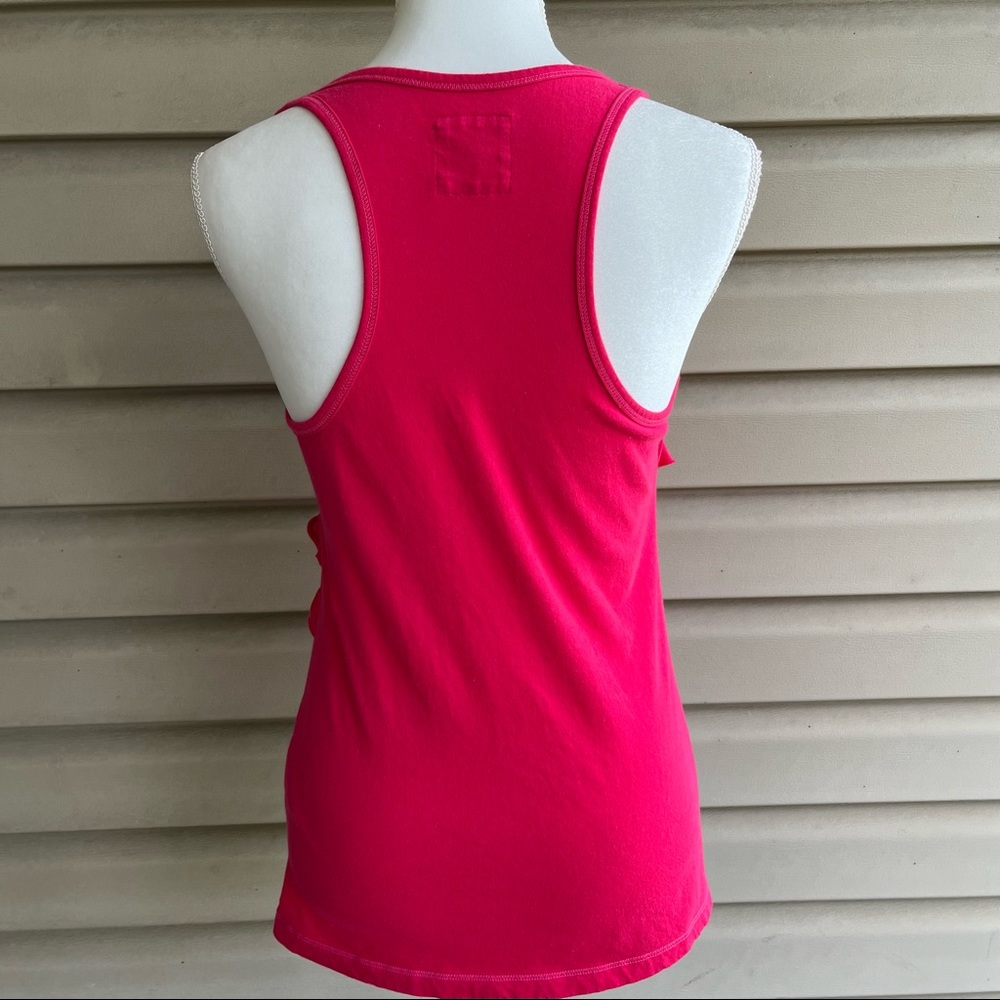 •Hollister• Ruffle Front Racerback Tank Top - Size Medium - Picture 5 of 7